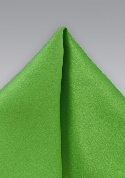 Pocket Square in Kelly Green