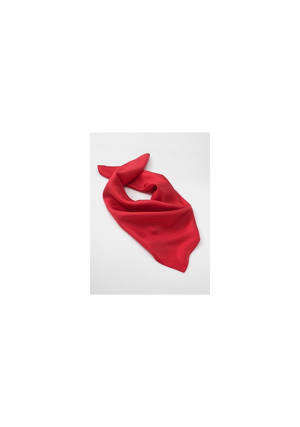 Bright Red Womans Scarf