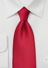 Solid Cherry Red Mens Tie