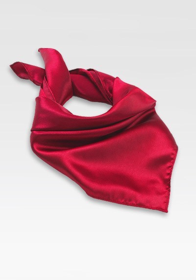 Solid Cherry Red Neck Scarf