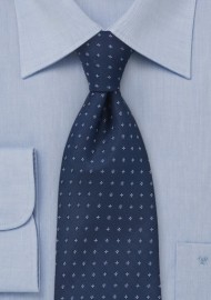 Traditionally Patterned Tie in Blues