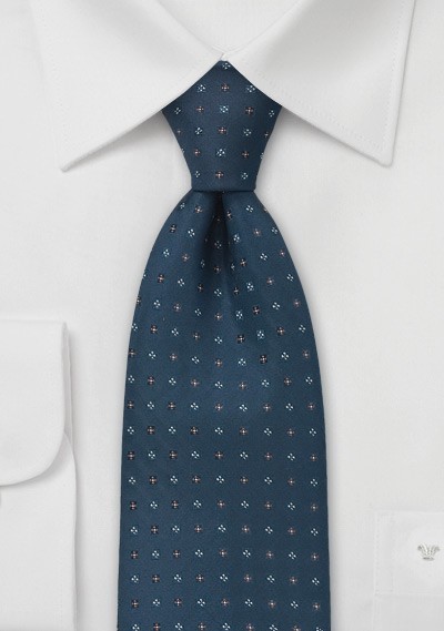 Traditional Tie in Caspian Blue