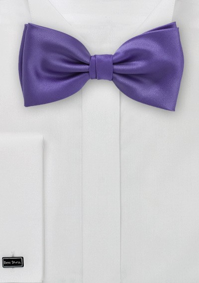 Solid Purple Bow Tie