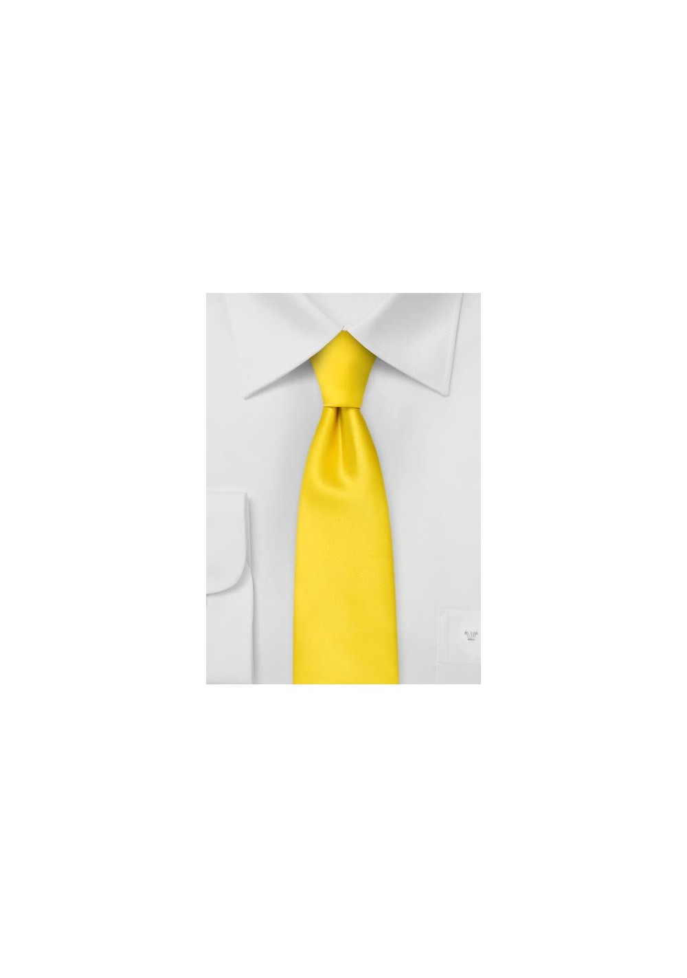 Bright Yellow Skinny Tie