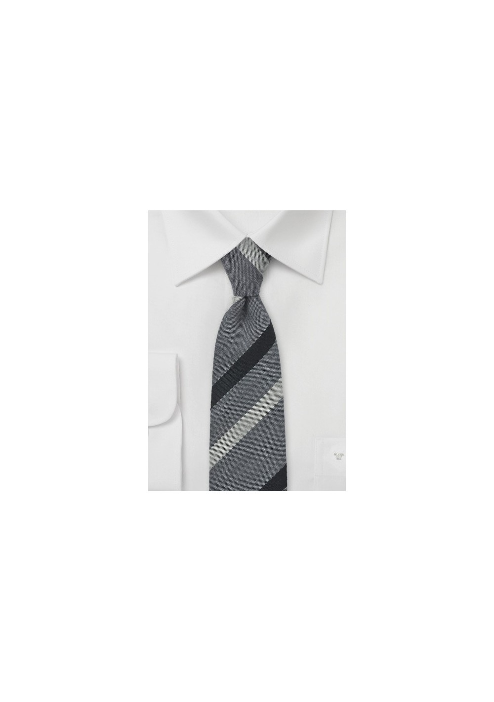 BlackBird Designer Tie in Gray and Black