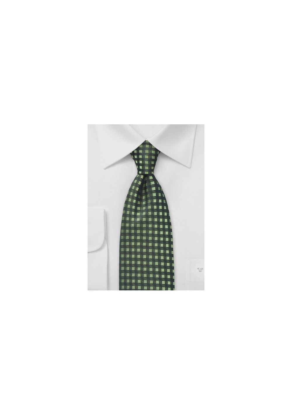 Graphic Gingham in Organic Green