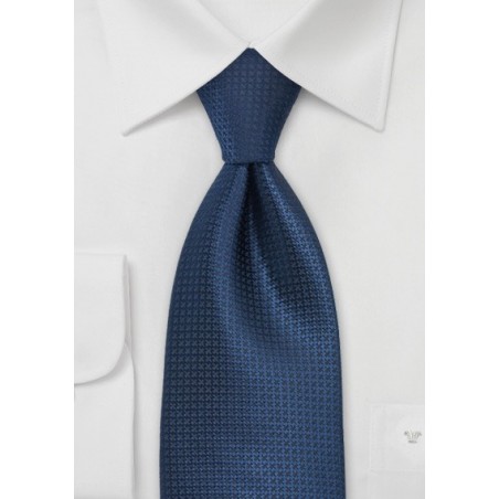 Textured Tie in Blue Made in Kids Size