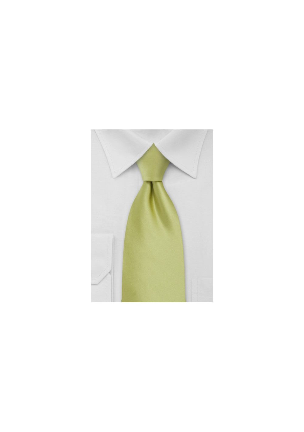Light Pear Green Necktie for Kids