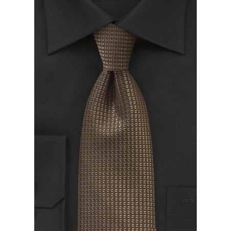 Regal Tie in Textured Bronze