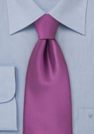 Solid Dark Lilac Purple Extra Long Tie