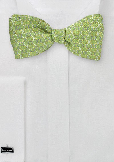 Decorate Bow Tie in Lime Green