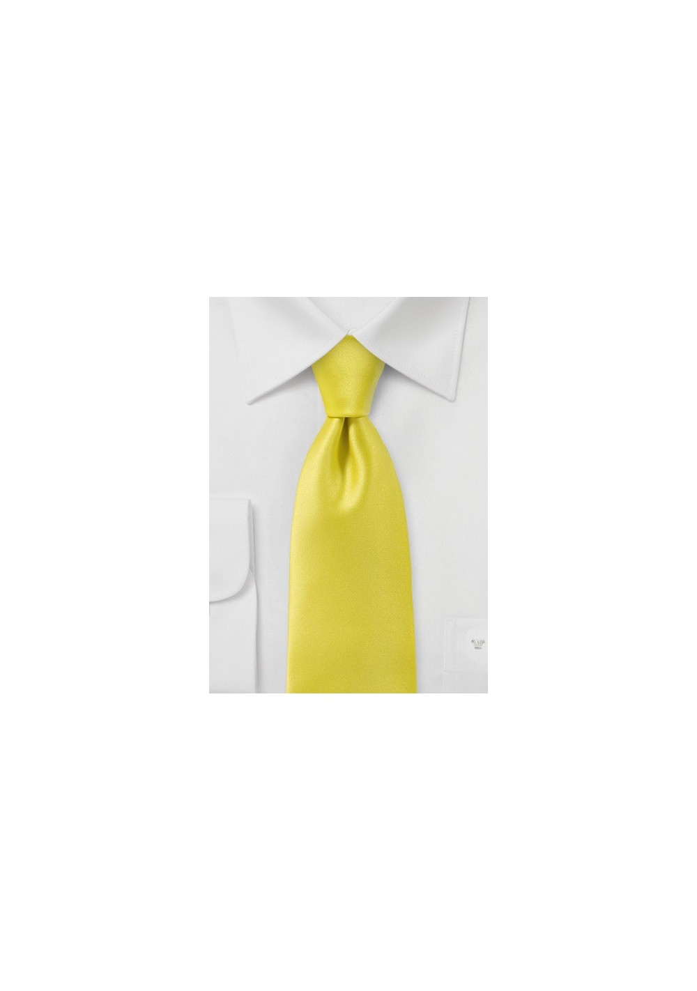 Proper Solid Yellow Necktie