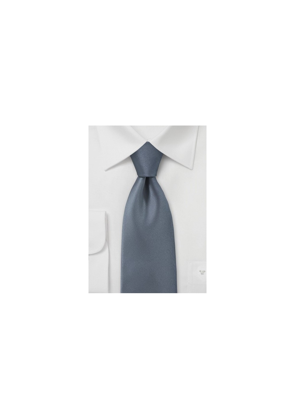 Solid Colored Tie in Carbon Grey