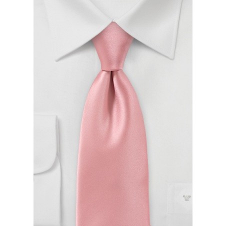 Solid Hued Tie in Peach Sorbet