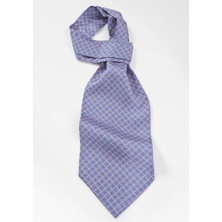 Periwinkle Blue and Pink Ascot