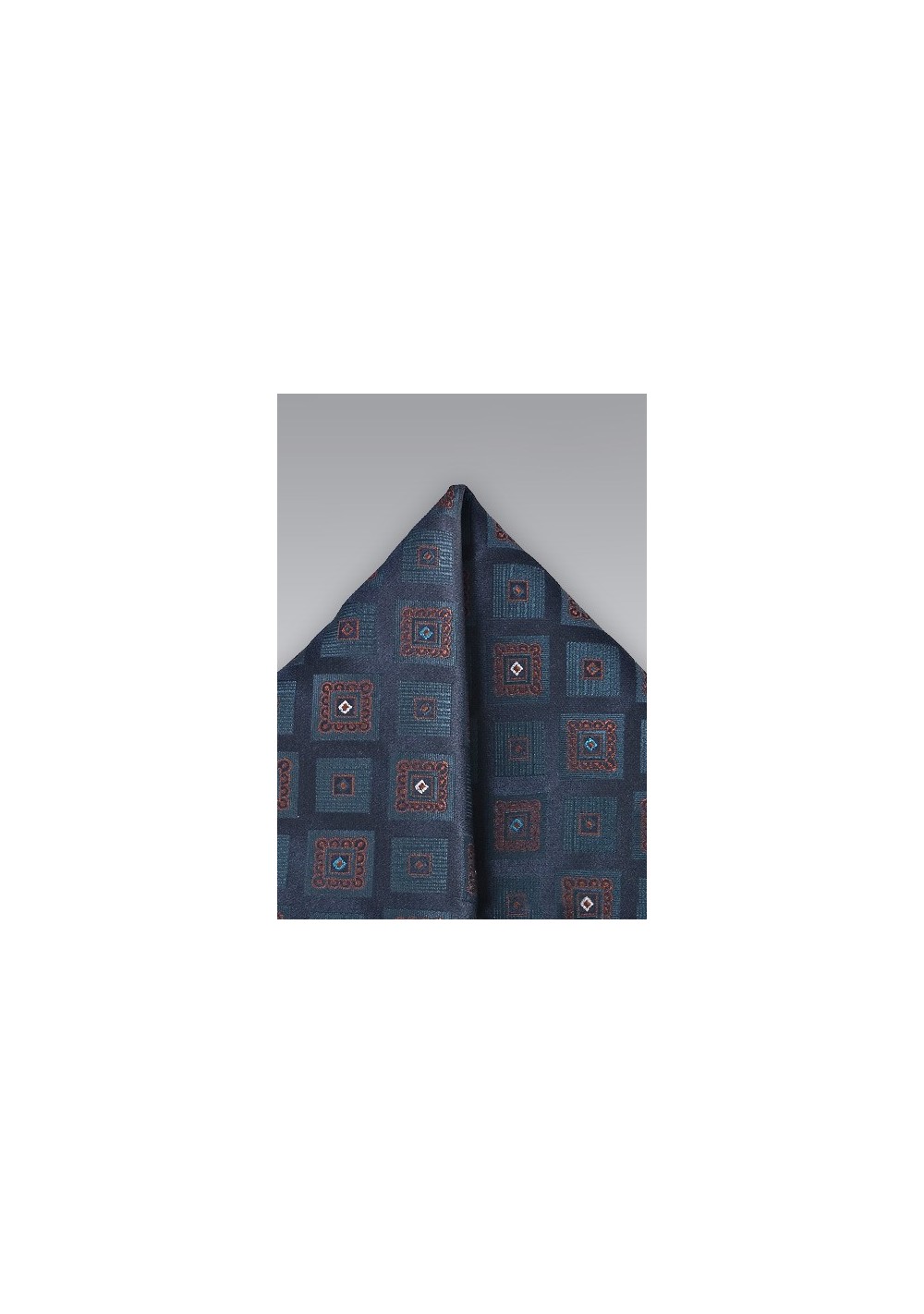 Indigo Blue Textured Pocket Square