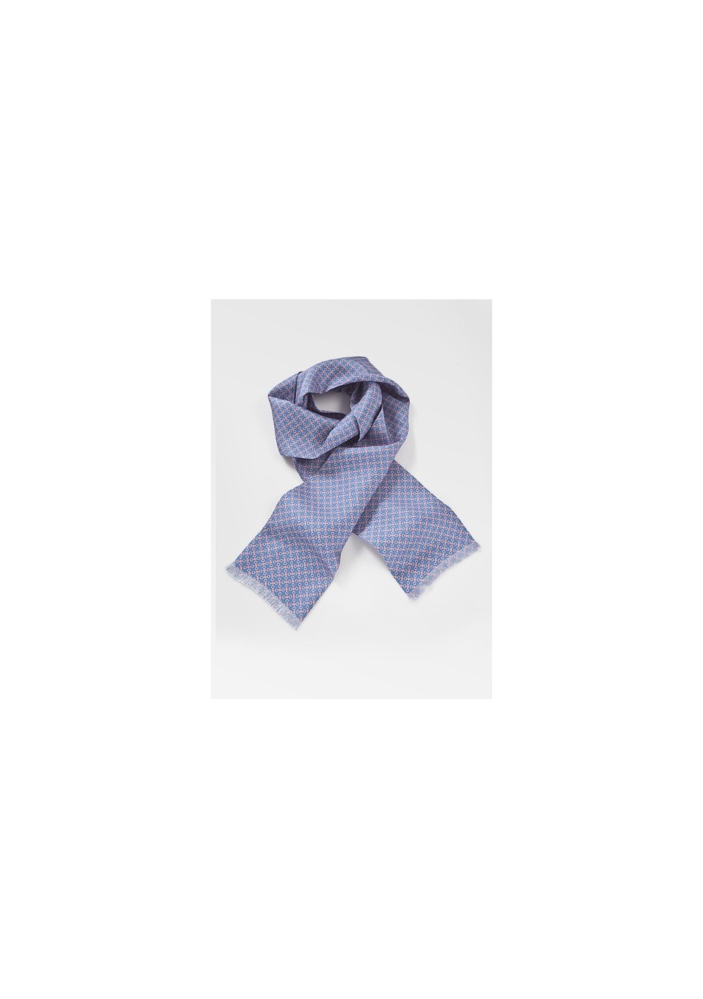 Graphic Periwinkle and Pink Patterned Scarf