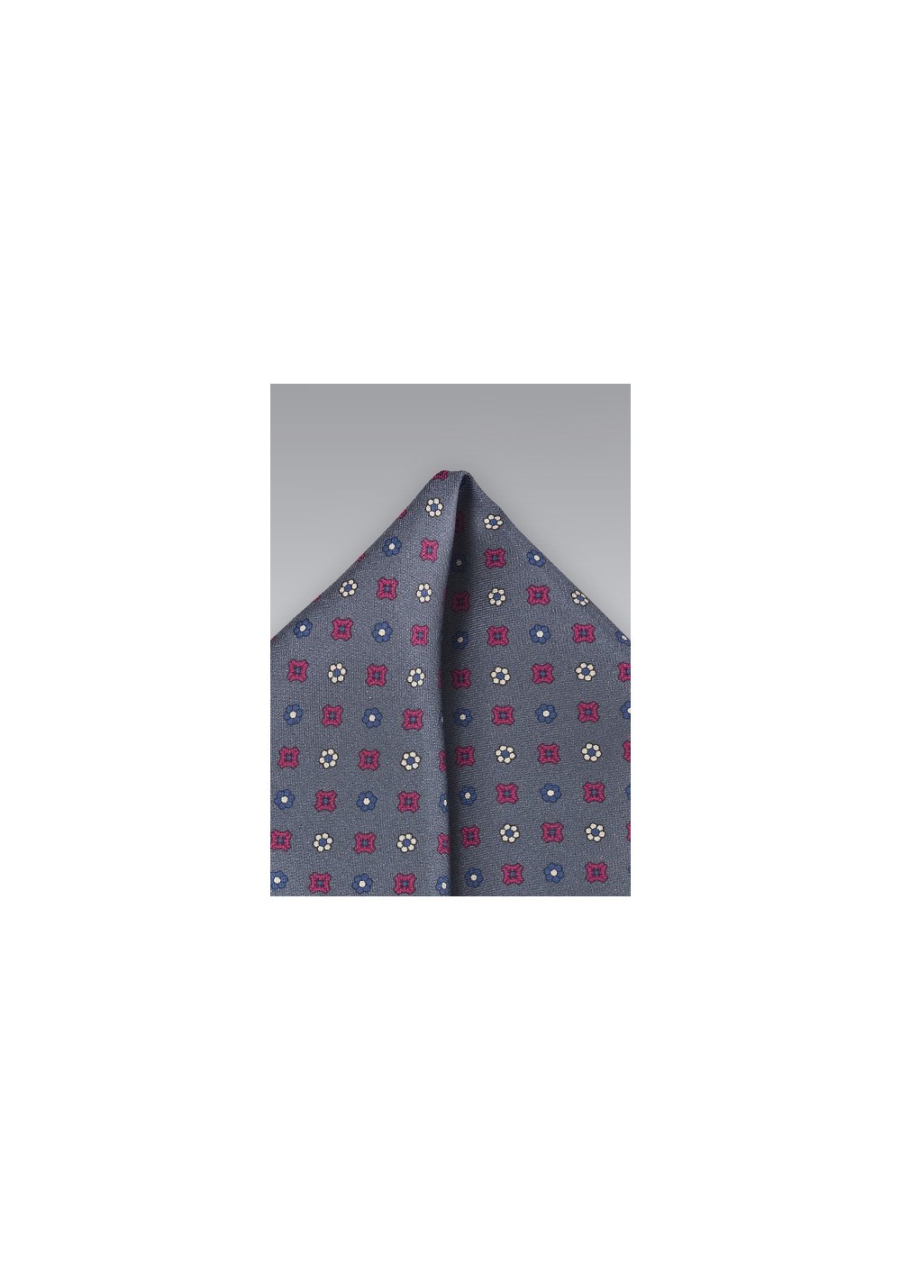 Classicaly Patterned Silk Pocket Square