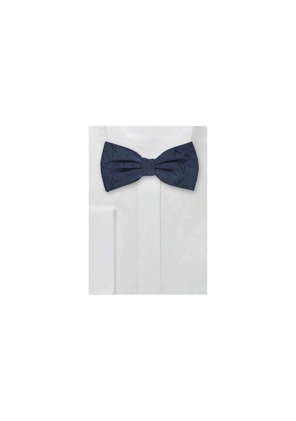 Paisley Bow Tie in Midnight Blue