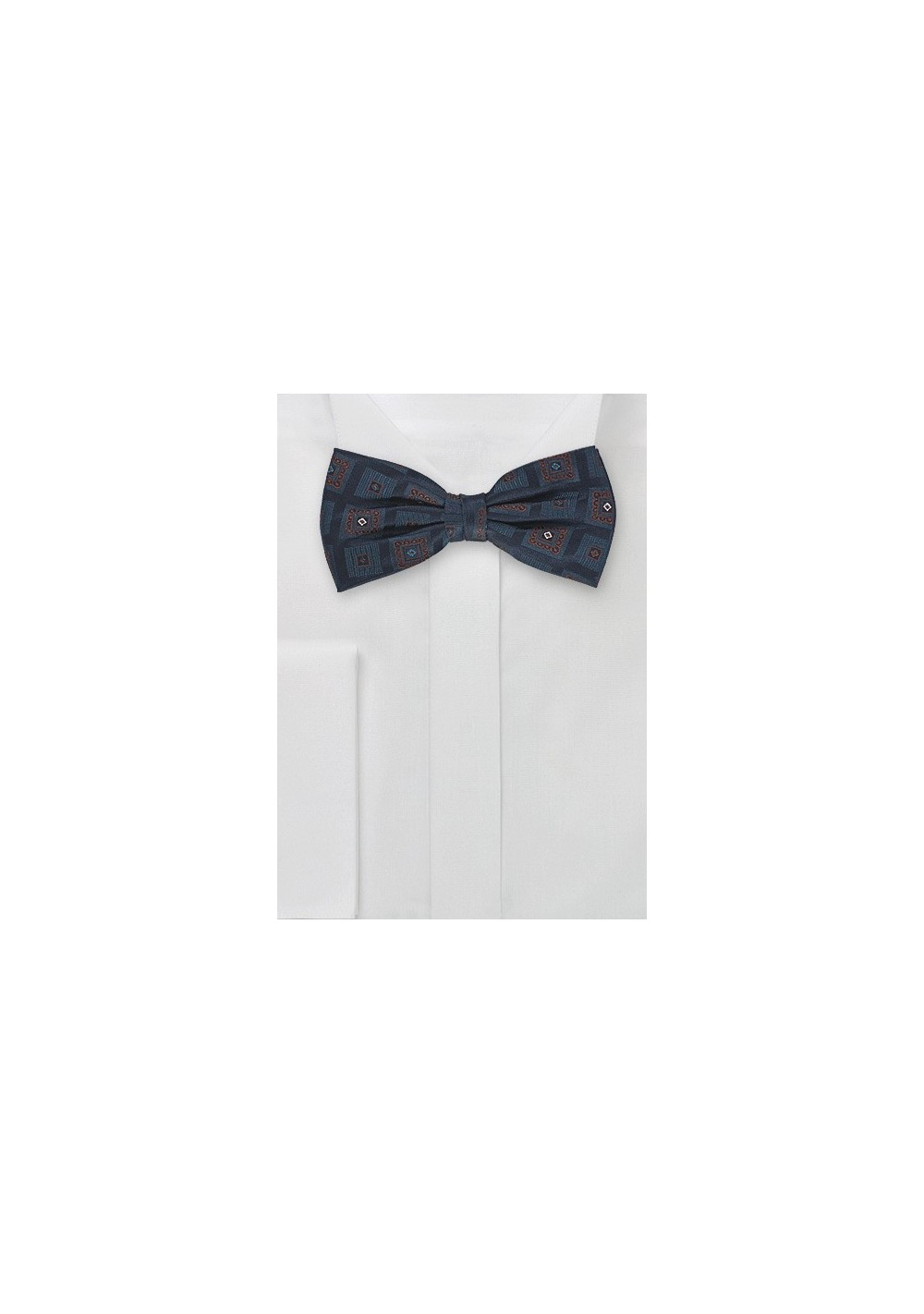 Silk Bow Tie in Navy Blue