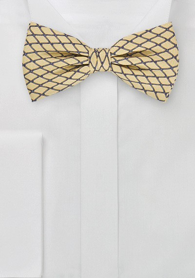 Modern Bow Tie in Maize Yellow