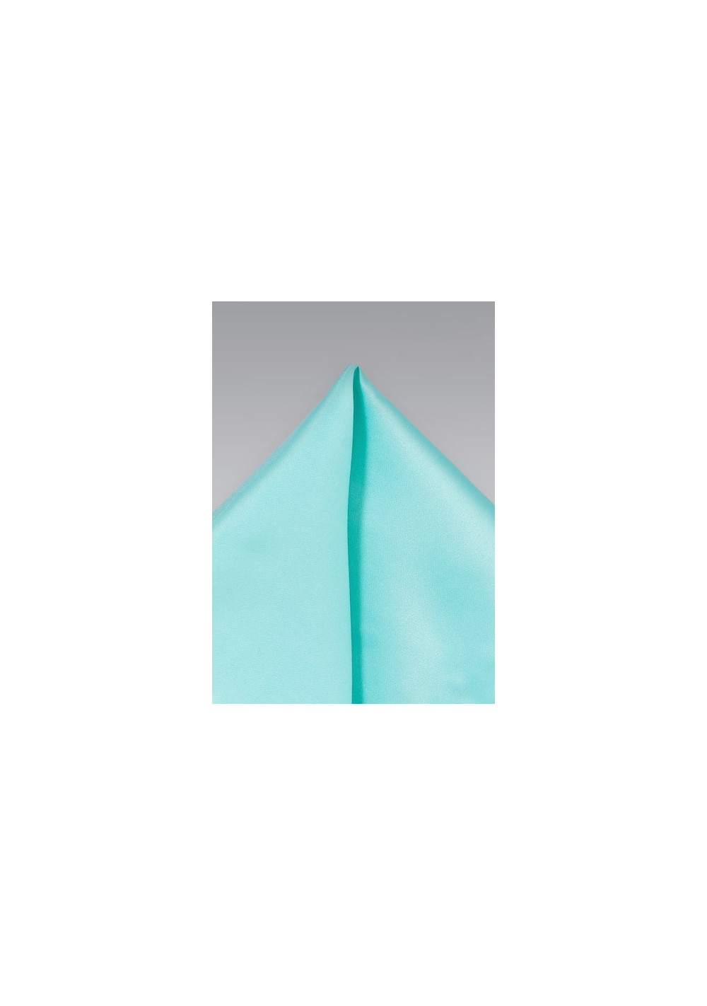 Solid Turquoise Blue Pocket Square