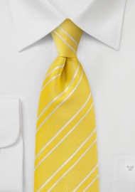Neon Yellow and White Tie
