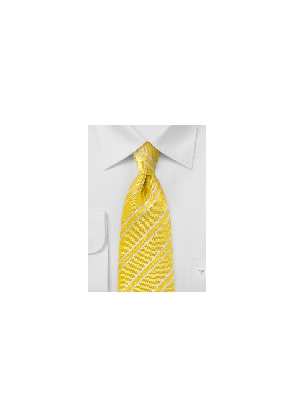 Neon Yellow and White Tie