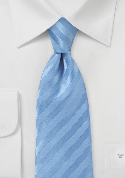 Narrow Men's Tie in Cornflower Blue