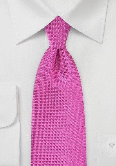 Textured Tie in Paradise Pink