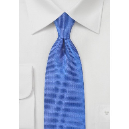 Textured Tie in Marine Blue