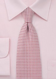 Persimmon and Silver Neck Tie