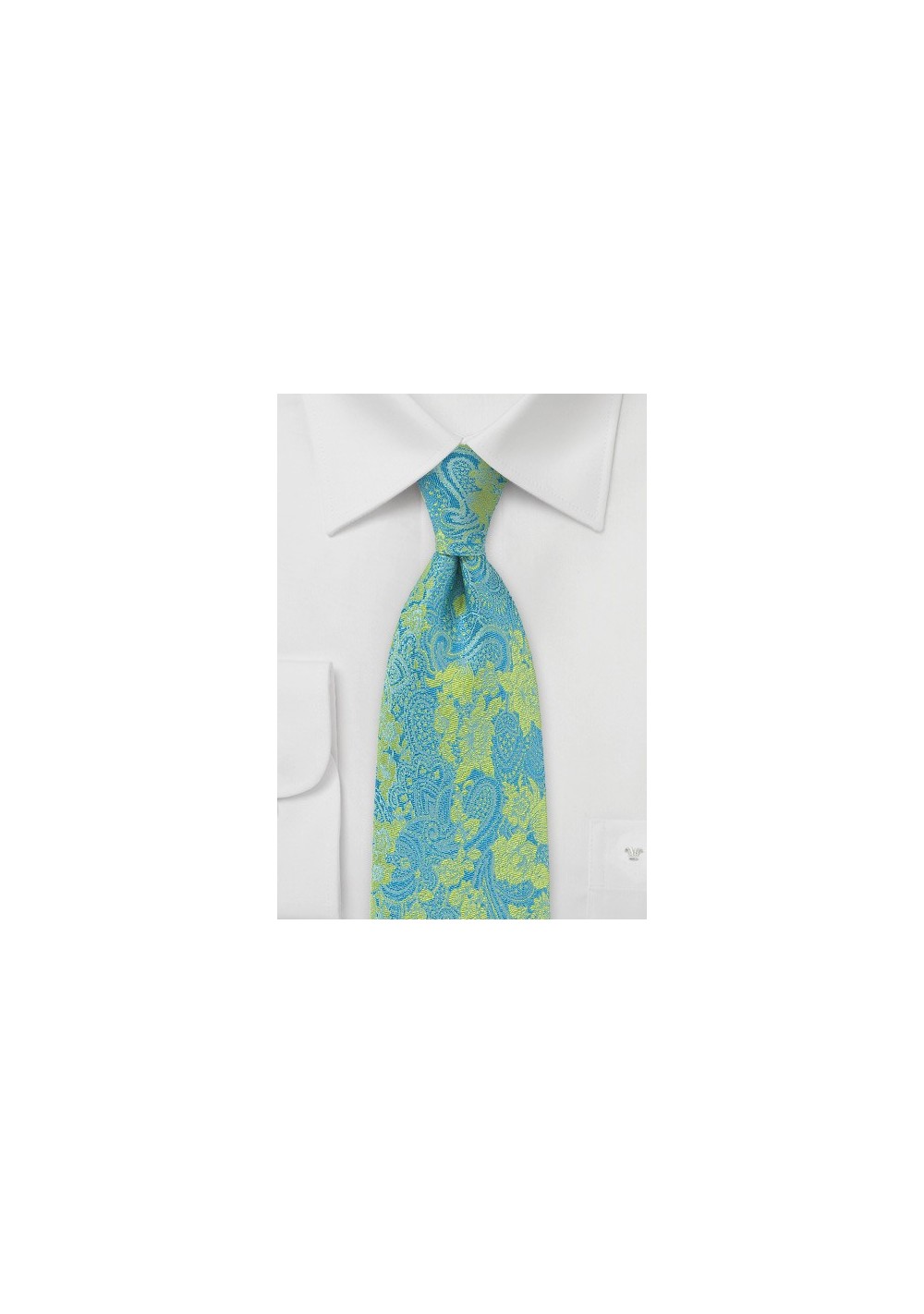 Pure Silk Paisley and Floral Tie