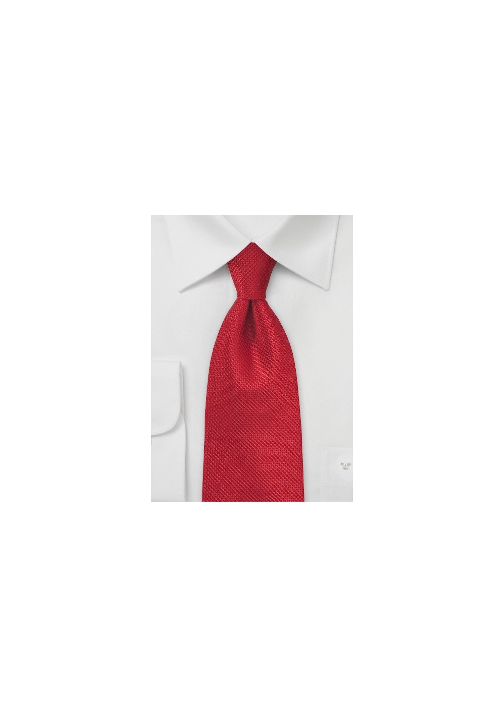 Solid Cherry Red Tie made of Pure Silk
