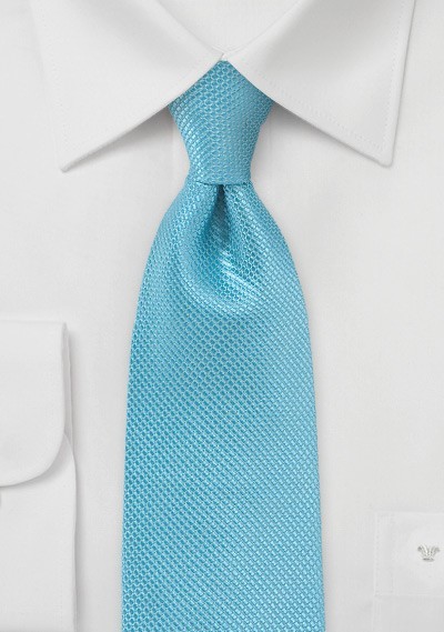 Sailboat Blue Necktie Made of Pure Silk
