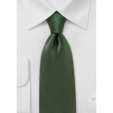 Moss Colored Tie with Elegant Satin Finish