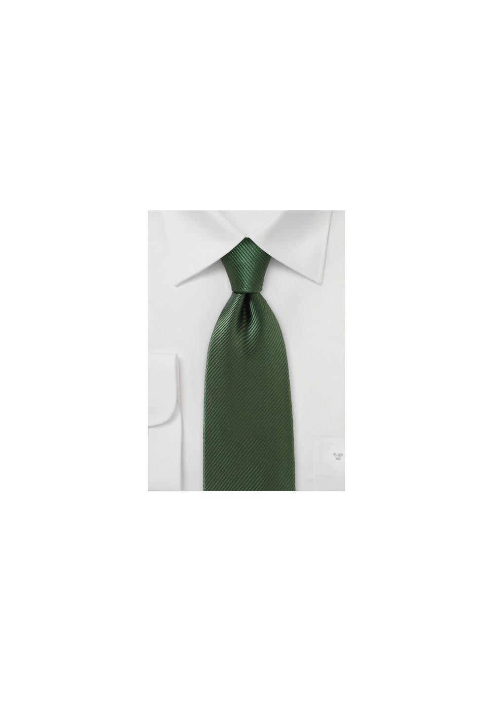 Moss Colored Tie with Elegant Satin Finish