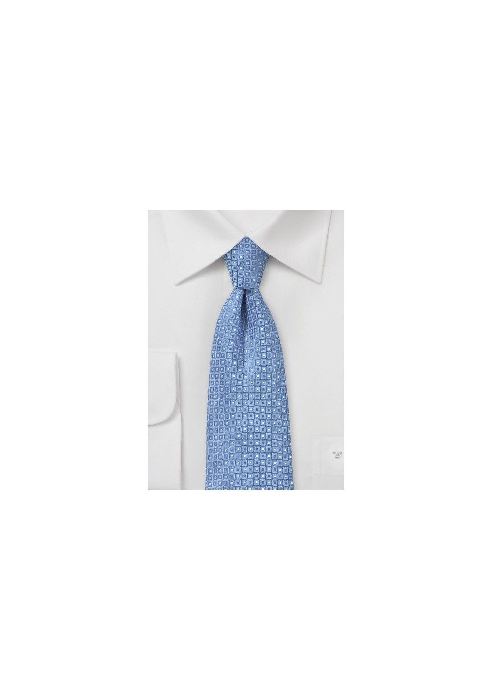 Sky Blue Designer Silk Tie by Cantucci