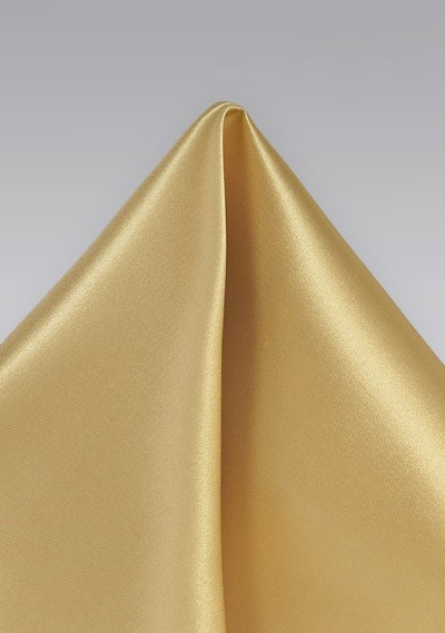 Muted Gold Pocket Square