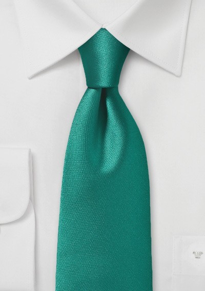 Elegant Solid Emerald Green Necktie