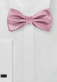 Solid Grayish Pink Bow Tie