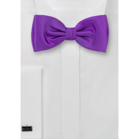 Solid Bright Purple Bow Tie