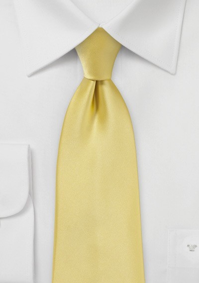 Solid Necktie in Butter