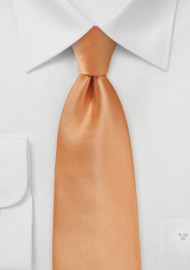 Solid Apricot Colored Tie