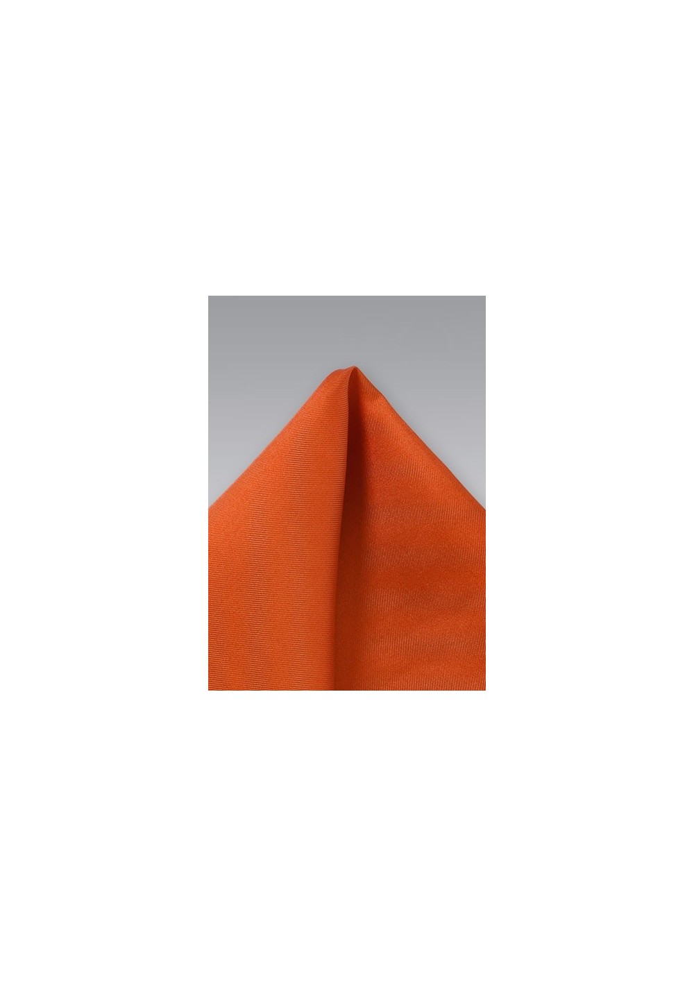 Persimmon-Orange Silk Pocket Square