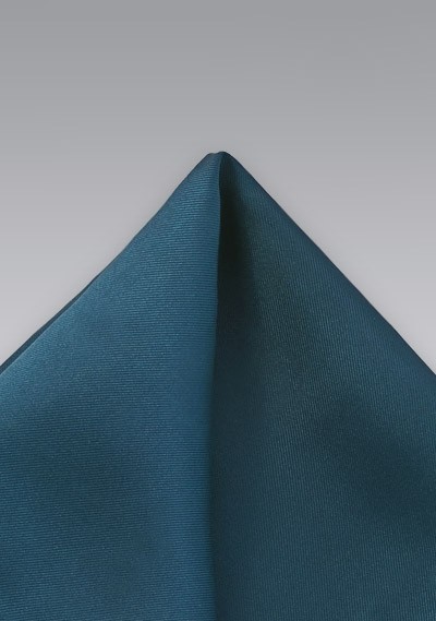Turquoise Blue Silk Pocket Square