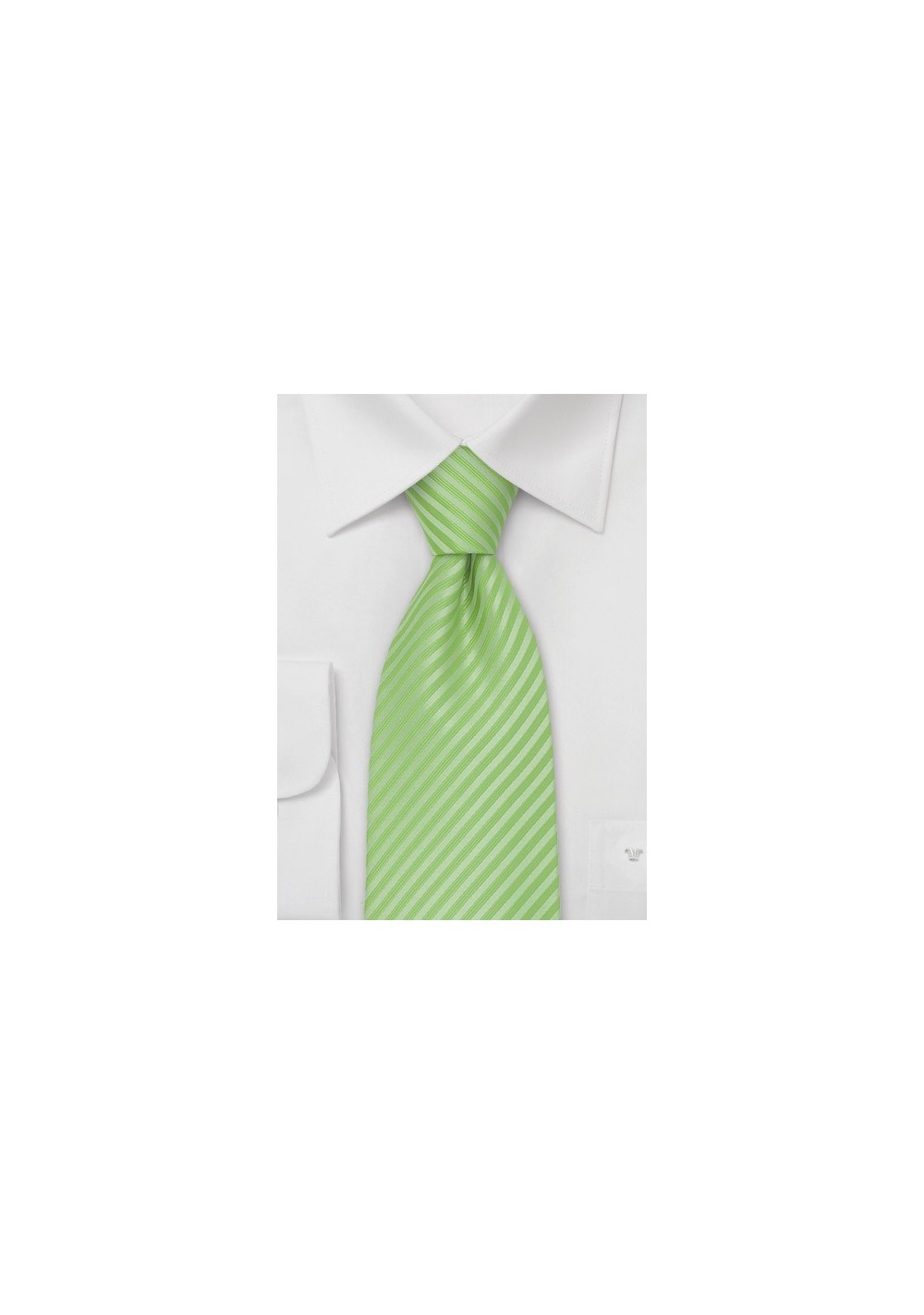 Striped Tie in Fresh Lime