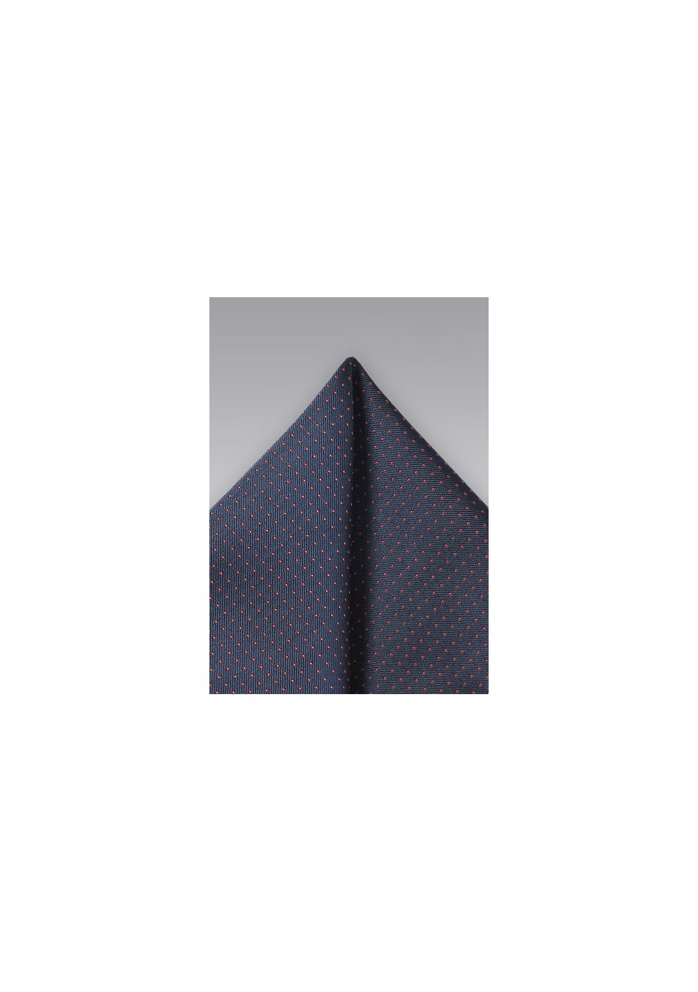 Navy and Coral Pocket Square