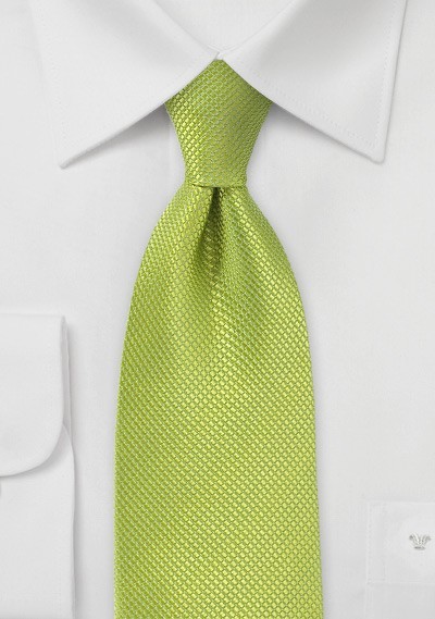 Bright Key Lime Kids Silk Tie