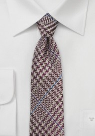 Men's Narrow Plaid Tie
